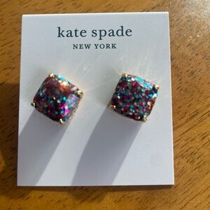 Kate Spade Multicolor Glitter Stud Earrings